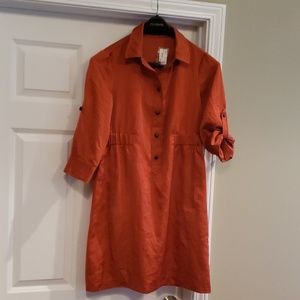 The Limited Shirt Dress. Gathered Waist. Sz L. NWT